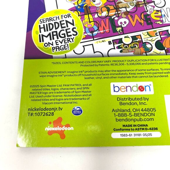 PAW Patrol Halloween Imagine Ink Book Mess Free Activity Book Travel - Picture 6 of 9